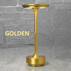 Wierless Simple Charging LED Desk Lamp restaurant Bar Table Lamp Dimming Atmosphere Retro Portable Charging Touch USB Read Lamp - HappyHive