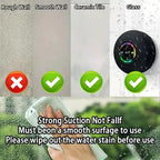 Mini Portable Bluetooth Audio IPX4 Waterproof Led Lights Bathroom Outdoor Large Suction Cup Can Be Adsorbed Wall Speaker - HappyHive