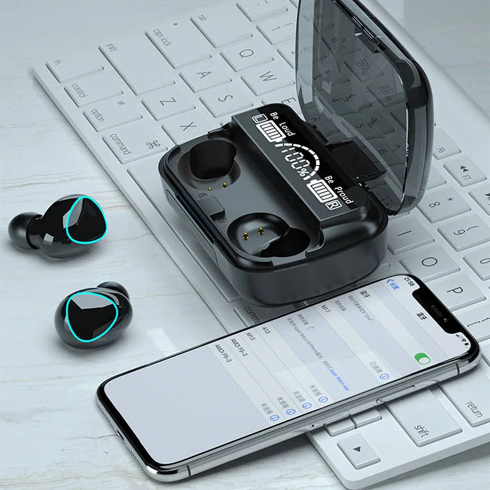 New Arrival M10 Earphone Wireless Headset High Quality Perfect Sound Earbuds Sports Game Music BT Headphone with Power Bank - HappyHive