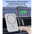 100W Magnetic Wireless Car Charger Air Outlet Phone Holder for iPhone 16 15 14 13 12 Pro Max Fast Wireless Car Charging Station - HappyHive