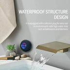 Mini Portable Bluetooth Audio IPX4 Waterproof Led Lights Bathroom Outdoor Large Suction Cup Can Be Adsorbed Wall Speaker - HappyHive